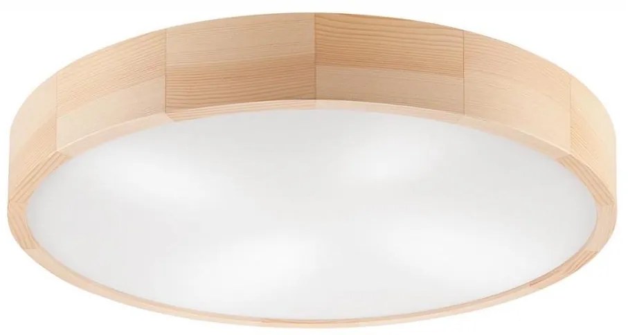 Plafoniera NATURAL 4xE27/60W/230V ø 57,5 cm pino