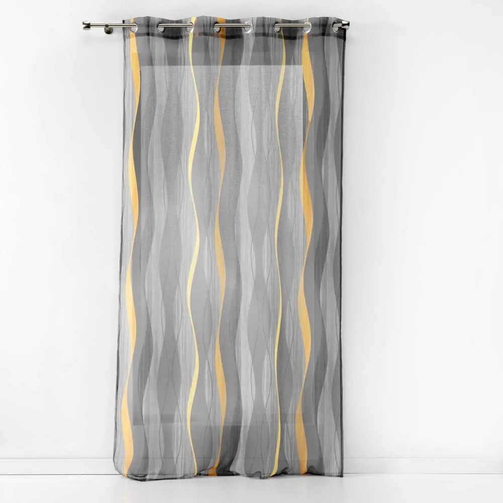 Tenda sottile grigia in voile 140x240 cm Ondulys – douceur d'intérieur