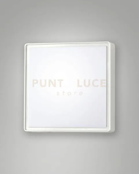 Oban plafoniera bianca attacco e27 l.24x24cm c/sensore 1 luce