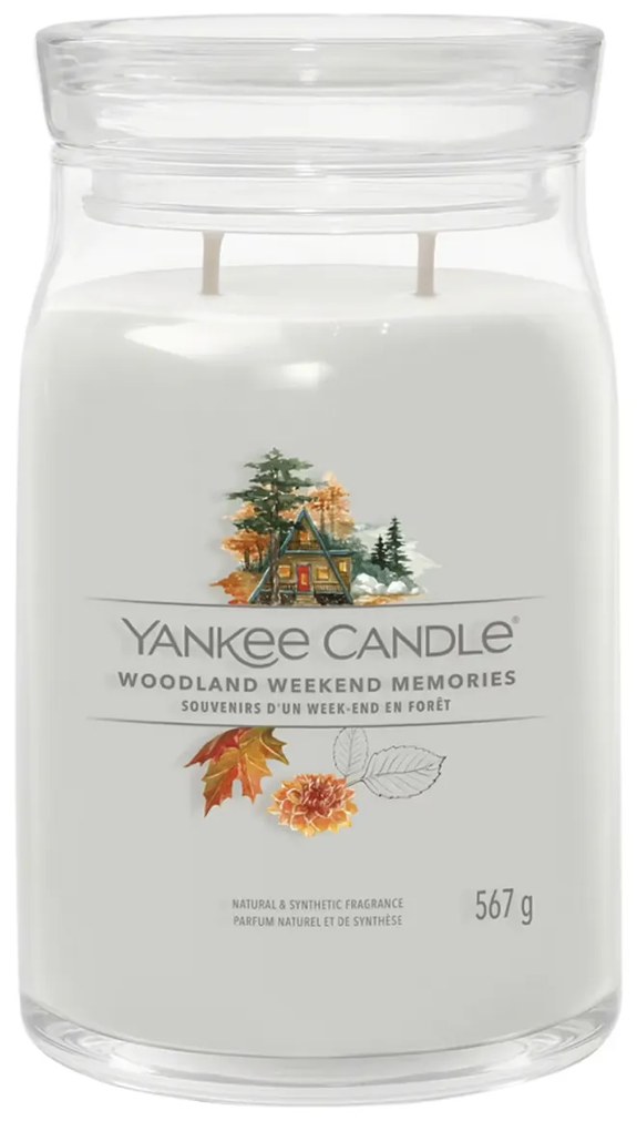 Woodland Weekend Memories, candela in giara grande Yankee Candle