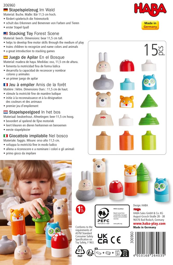 Giocattolo impilabile - Nel bosco