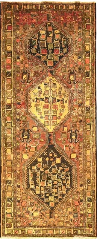 Kilim Tappeto persiano 290x120 Marrone (Iran) Tessuto A Mano