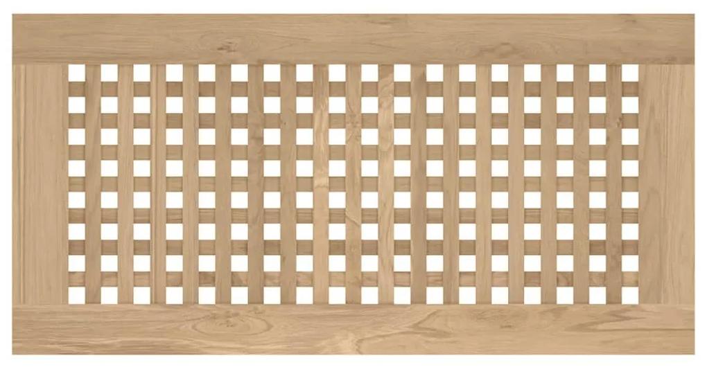 Tavolino da Bagno 60x30x45 cm in Legno Massello di Teak