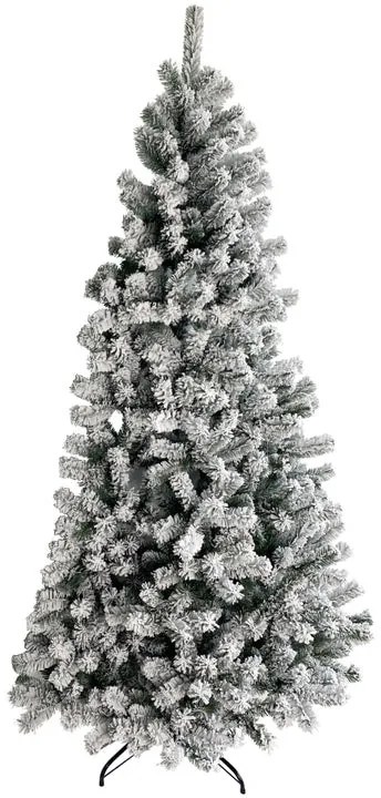 Albero di Natale artificiale innevato da parete bianco H 180 cm x Ø 110 cm