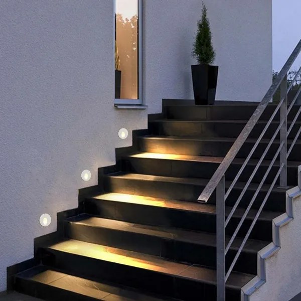 Brilagi - Lampada da incasso a LED per esterni STAIRDOT LED/2W/230V bianca IP65 rotonda