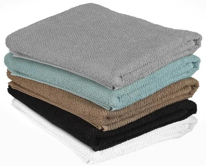 Telo bagno per doccia 90x140 cm nero in cotone 100%