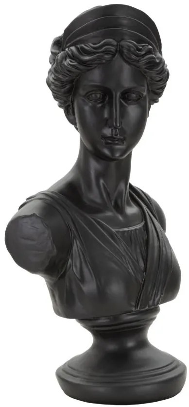 Scultura Donna Romana Nera 22x16x41 cm