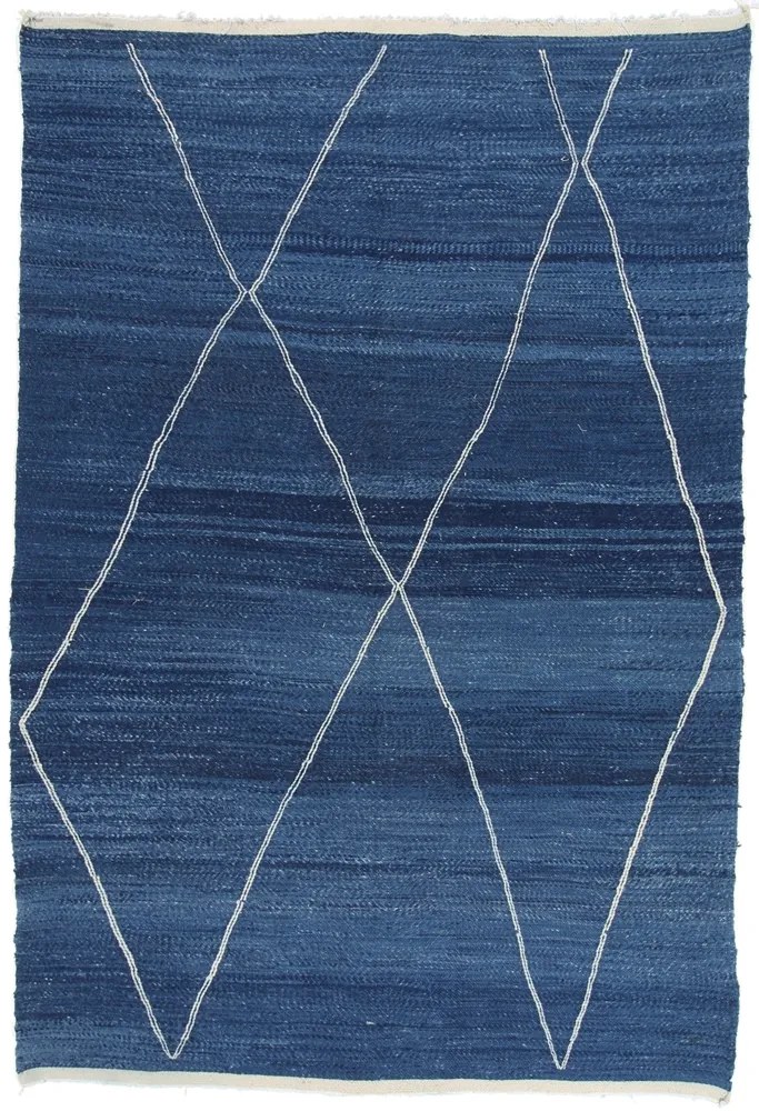 Berber Tappeto orientale 300x200 Blu (Marocco) Annodato A Mano