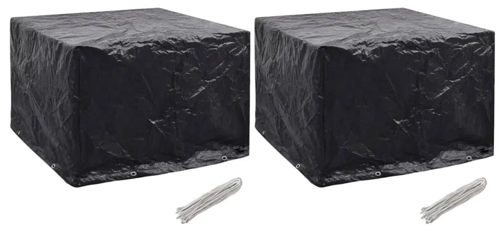 Coperture Arredi Giardino 2 Pz 8 Occhielli 122x112x98 Cm /