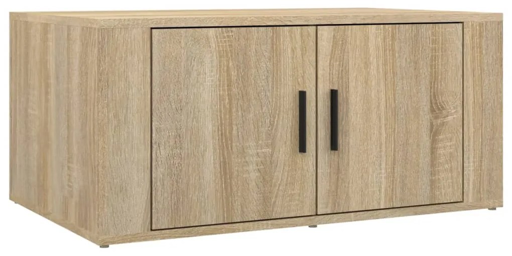 Tavolino da salotto rovere sonoma 80x50x36 cm legno multistrato