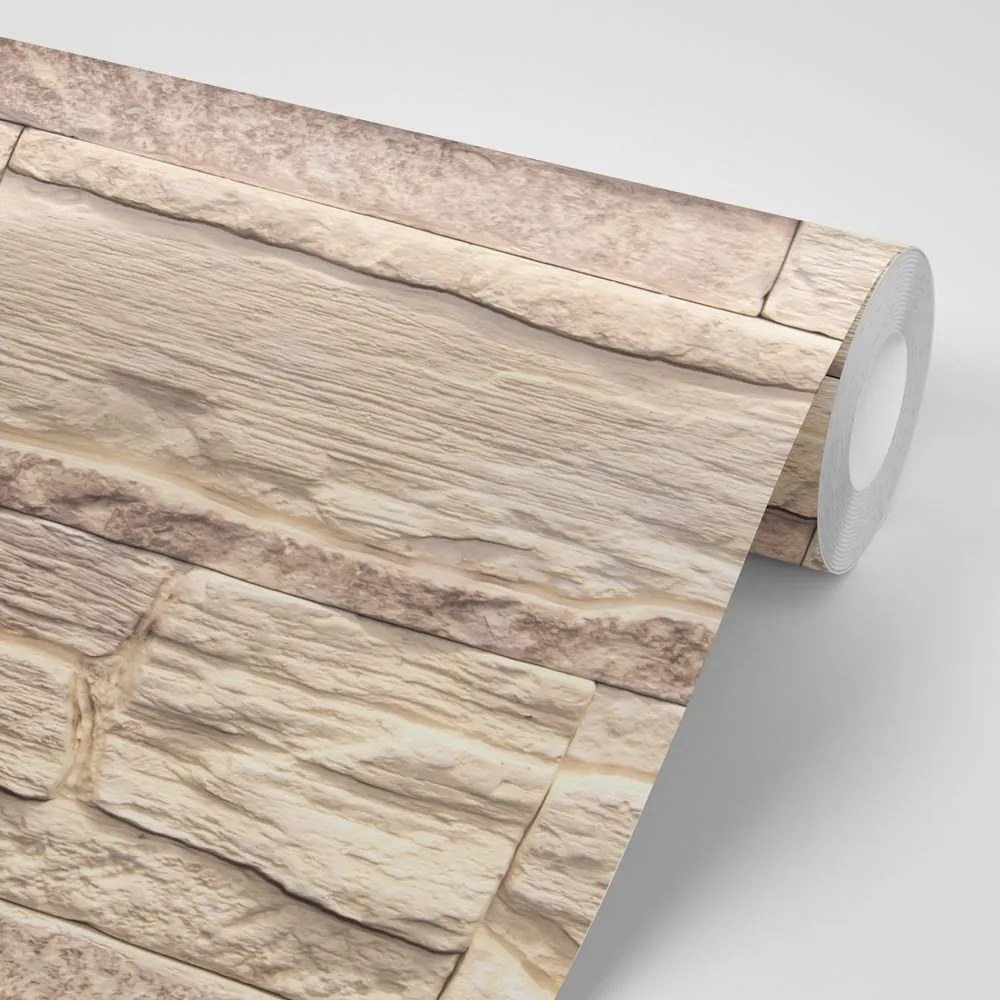 Carta da parati – Pietra Beige Elegante