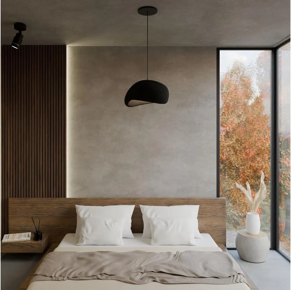 Brilagi - Lampadario a sospensione su cavo WABI SABI 1xE27/40W/230V Ø 35 cm nero