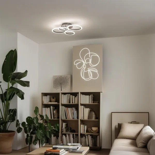 Brilagi - Lampadario a plafone LED dimmerabile ORBITS LED/50W/230V 3000-6500K + +TC