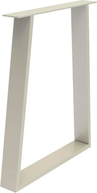 Gamba per mobili trapezoidale STEELMI Trap in acciaio cromo opaco L 60 x P 8 x H 71 cm