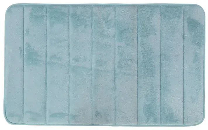 Tappeto bagno 100% poliestere 45x75 acquamarina antiscivolo Memo