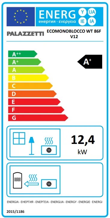 Caminetto Ecomonoblocco In Thermofix Ventilato Palazzetti Wt 86f V12et