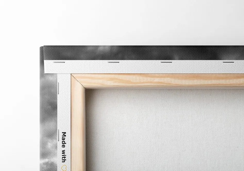 Quadro su tela – Unico Londra e fiume Tamigi in bianco e nero