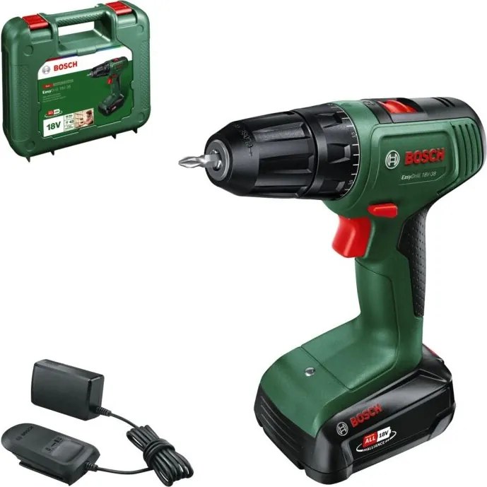 Kit valigetta trapano avvitatore a batteria Bosch easydrill' 40 nm 18v 2ah