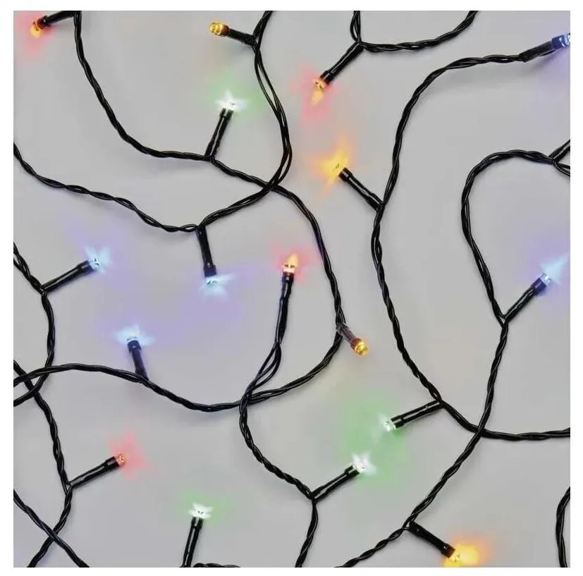 Catena LED natalizia da esterno 50xLED/5m IP44 multicolore