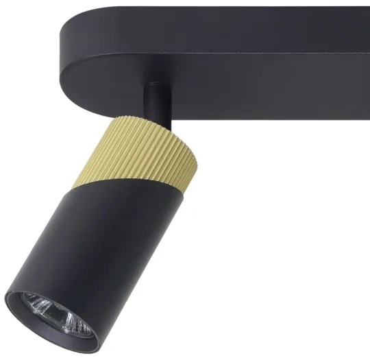 Faretto NEO 3xGU10/8W/230V nero/oro