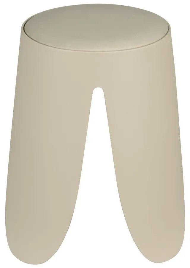 Sgabello beige in plastica impilabile Comiso – Wenko
