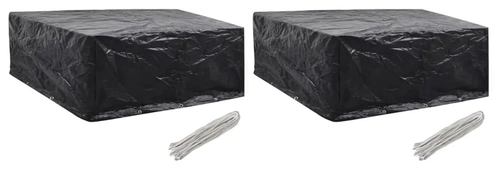 Coperture Arredi Giardino 2 Pz 10 Occhielli 260x260x90 Cm /