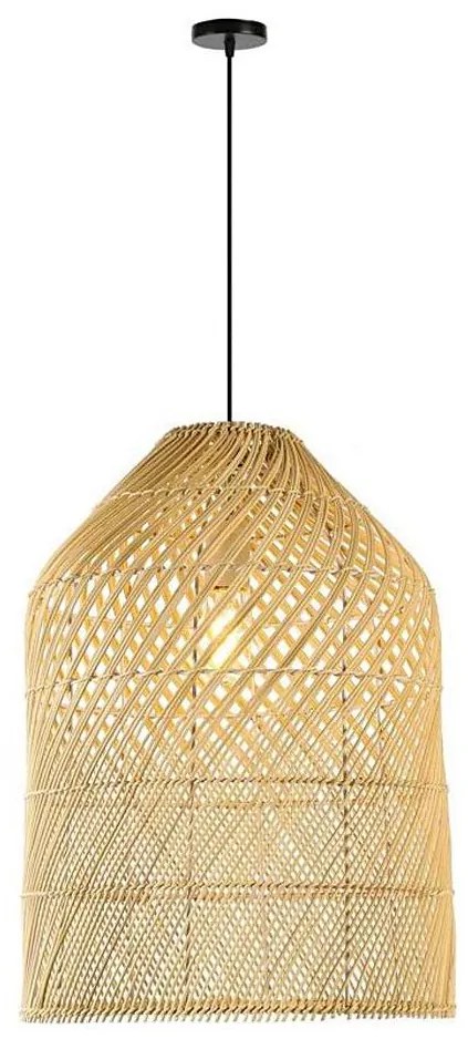 Immax 08259L - Lampadario a sospensione con filo PELO 1xE27/40W/230V diametro 35 cm rattan