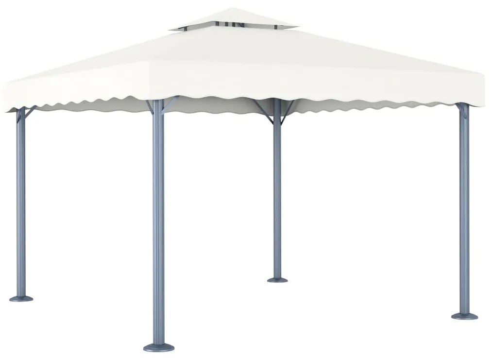 Gazebo 300x300 Cm Crema Alluminio /