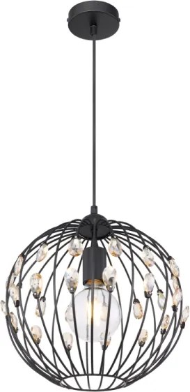 Globo 16029H - Lampada a sospensione HANAKO con cavo 1xE27/60W/230V Ø 30 cm