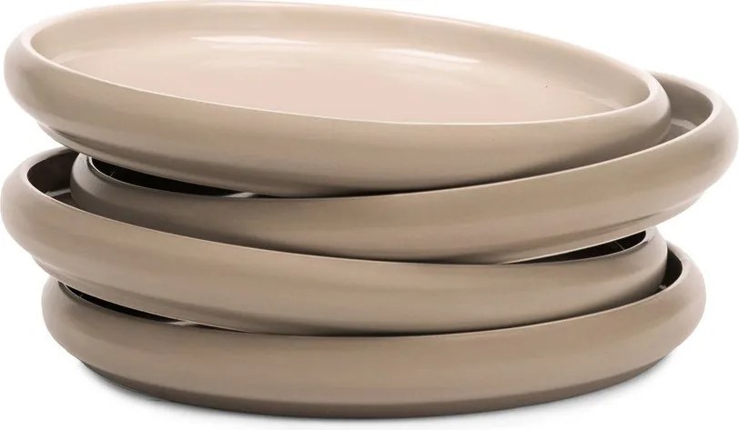 Set di piatti beige in gres 4 pz ø 22 cm Terra Rondo – Bonami Selection