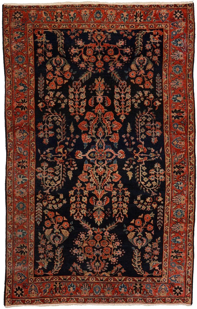 Sarouk Tappeto persiano 130x200 Marrone (Iran) Annodato A Mano