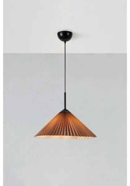 Markslöjd 108709 - Lampadario a sospensione con filo PLISADO 1xE27/40W/230V diametro 50 cm grigio