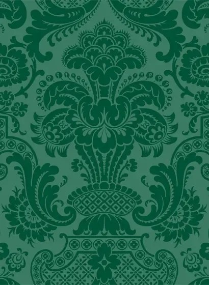 Cole & Son Carta da parati Petrouchka - Beize Green