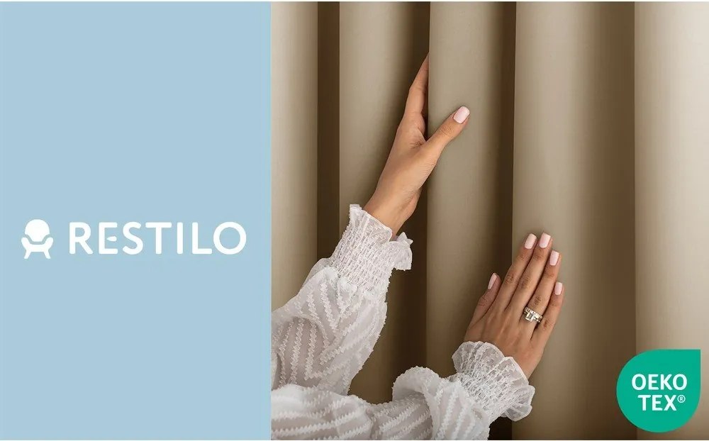 Tenda parzialmente oscurante beige 140x250 cm Carli – Restilo