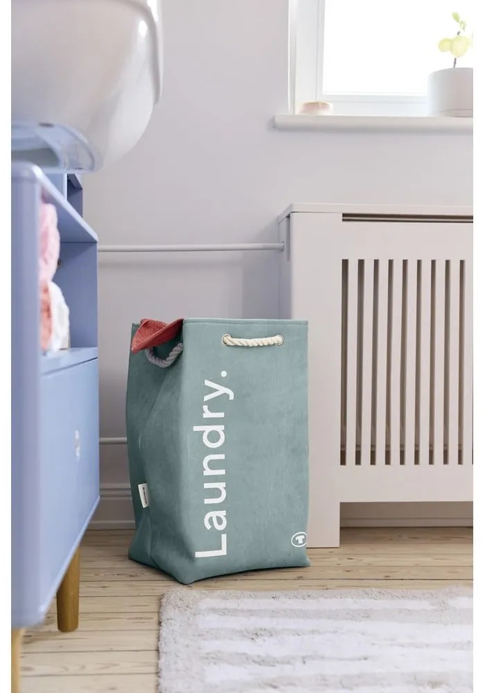 Cesta per il bucato verde chiaro in tessuto 35,5 l Tom Tailor – Wenko