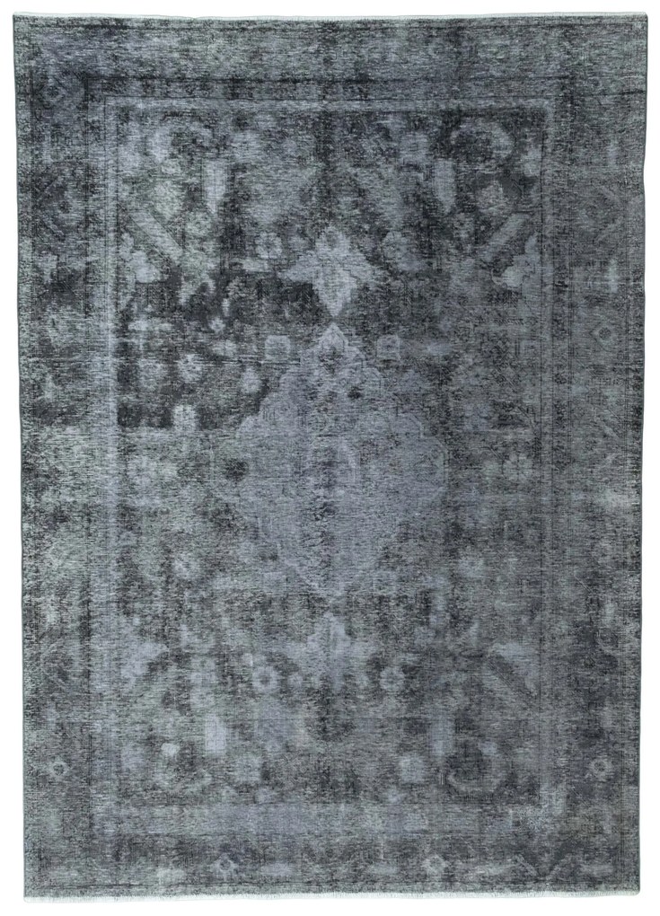 Tabriz Tappeto persiano 320 x 230 Nero (Iran) Annodato A Mano