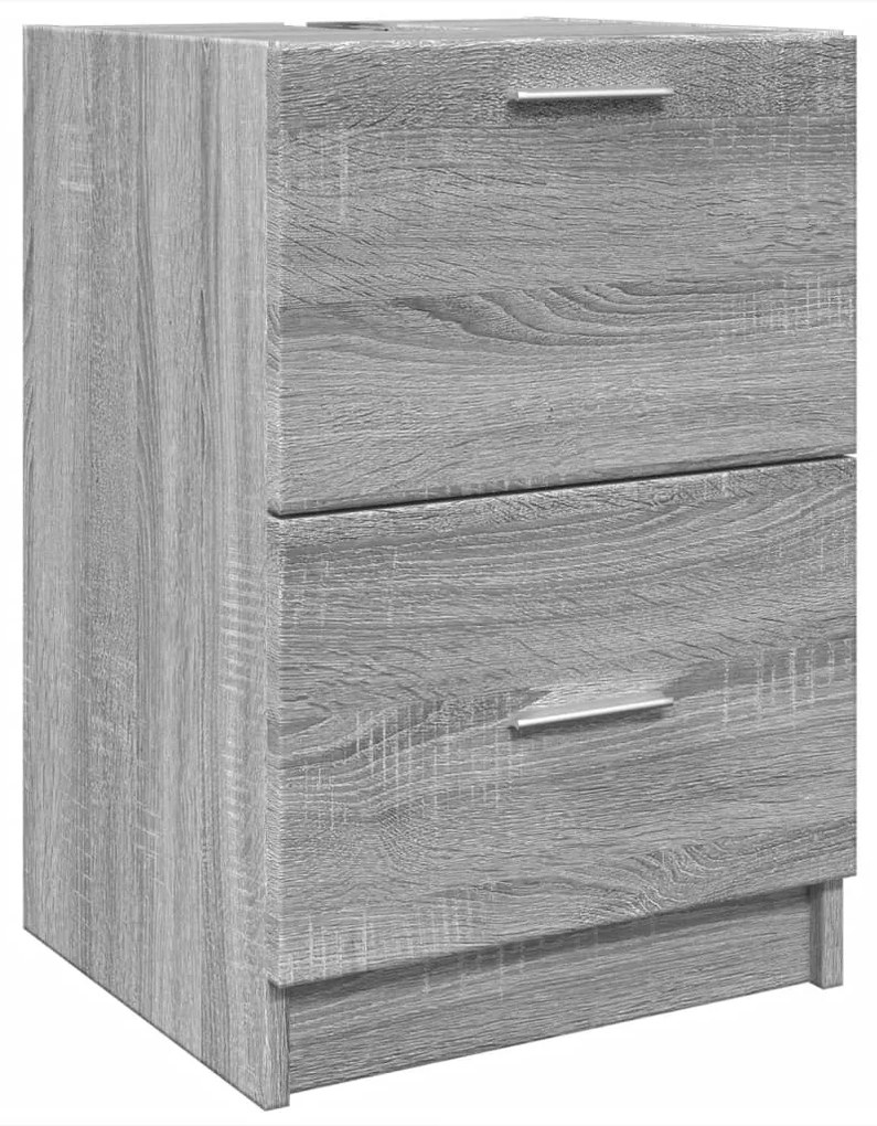 Mobile lavabo grigio sonoma 40x37x59 cm in truciolare