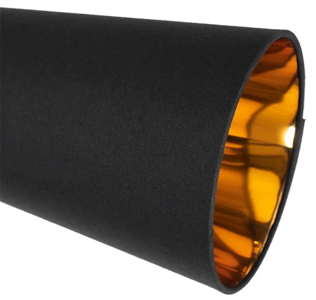Lampada da terra moderna nera 3 luci - Carmen