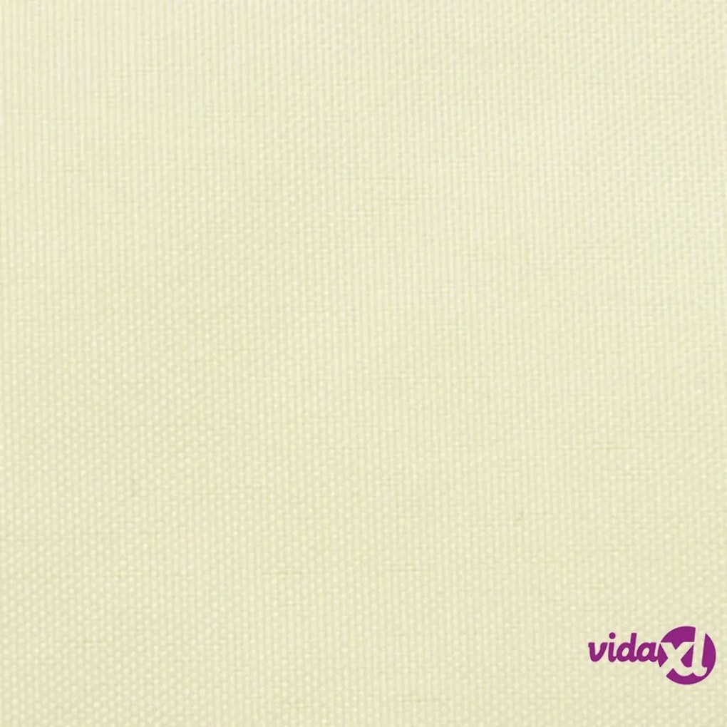 vidaXL Parasole a Vela Oxford Triangolare 4,5x4,5x4,5 m Crema