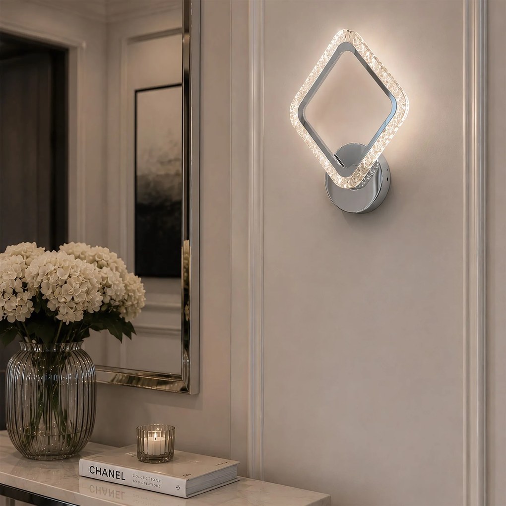 Applique a LED LHJ125-W Cromo