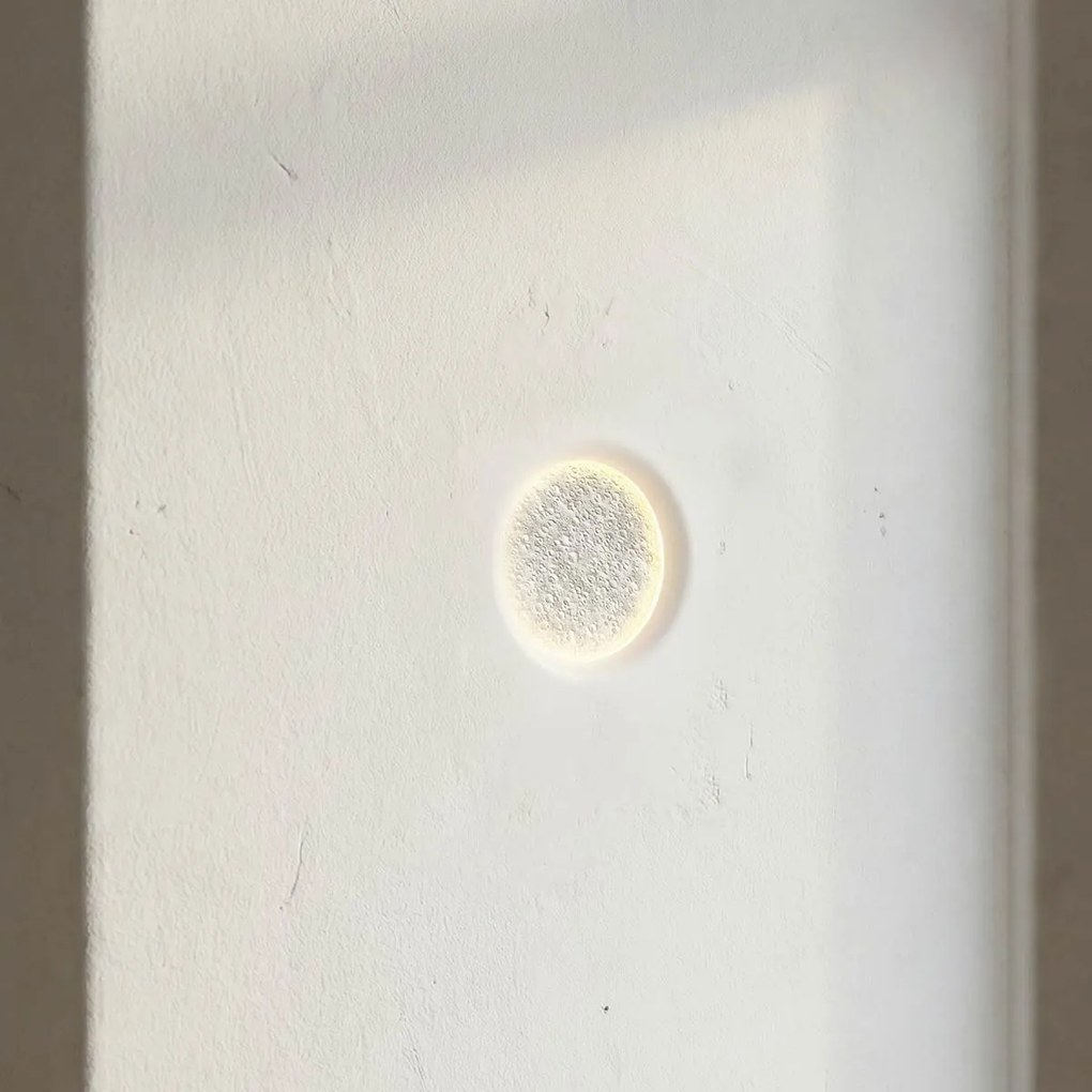 Lampada LED da incasso 85W Effetto Luna 30x30 cm in Gesso
