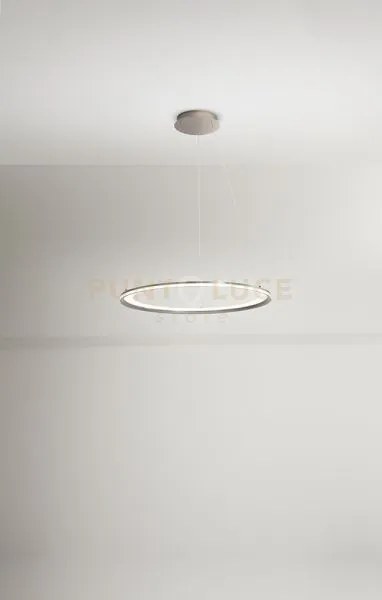 Sospensione edge in alluminio colore grigio a led 86w 6020lm - 3000...