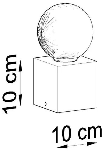 Lampada da tavolo ABEL 1xE27/60W/230V calcestruzzo