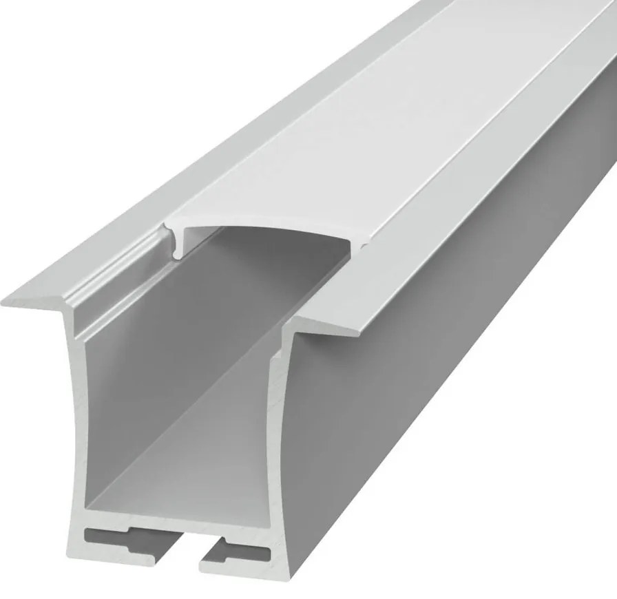 Profilo Incasso per Cartongesso per Striscia LED 1 o 2m Molle incluse Variante Lunghezza Profilo 2 metro