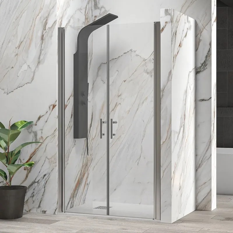Doccia nicchia doppio battente 70cm altezza 190 cm | KS2800-SALOON - KAMALU