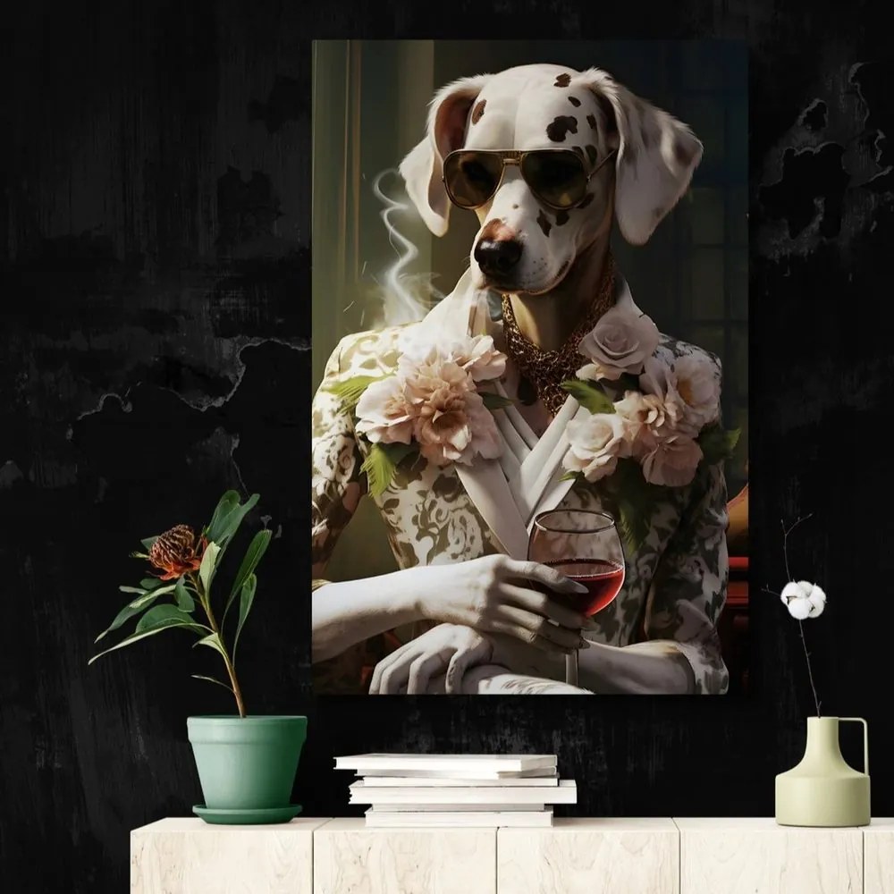 Stampa su tela – Gangster animale femmina dalmata