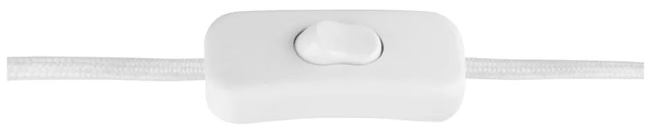 Lampada da tavolo bianca con paralume in metallo (altezza 50 cm) Manta - Leitmotiv