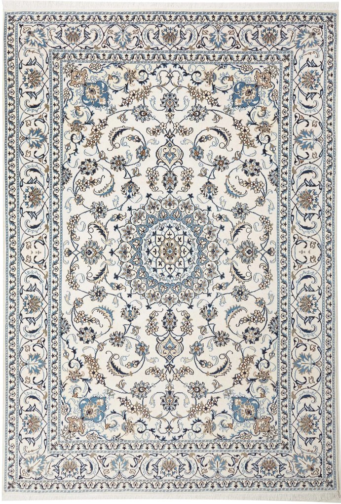 Nain Tappeto persiano 200x290 Beige (Iran) Annodato A Mano
