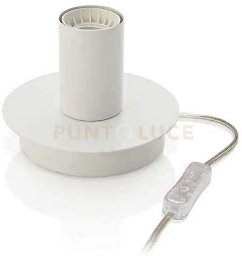 Up and down lumetto in metallo colore bianco 1 luce attacco e27