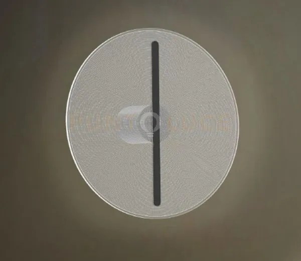 Koi-pa30 n lampada da parete o soffitto in vetro rifiniture nero op...